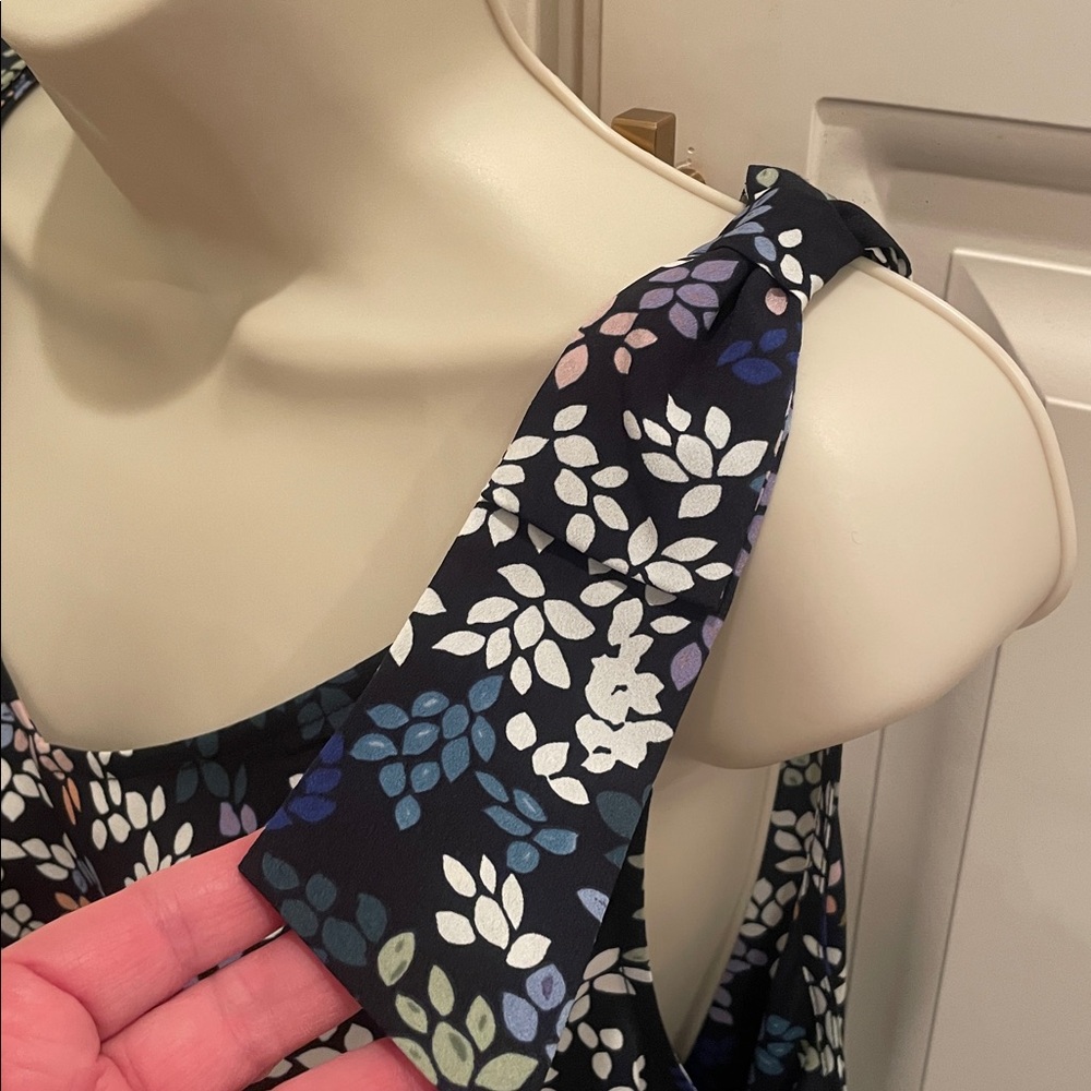 Cabi blue floral Cinco shift dress style 5619 sz L - Picture 3 of 6